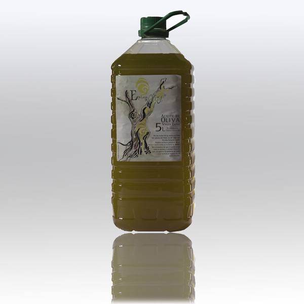Aceite de oliva virgen extra ecológico en garrafa de 5 L (caja de 4 unidades =  20 L = 8,20 €/L) )
